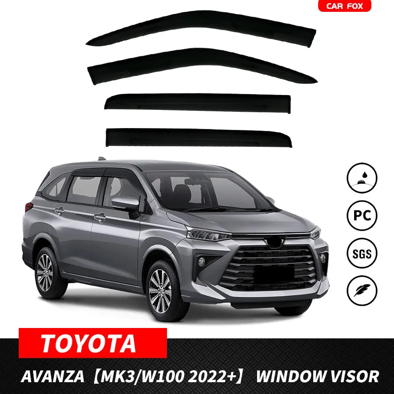 

For TOYOTA Avanza 2003-2023 Plastic Window Visor Vent Shades Sun Rain Deflector Guard For TOYOTA Avanza 2003-2023