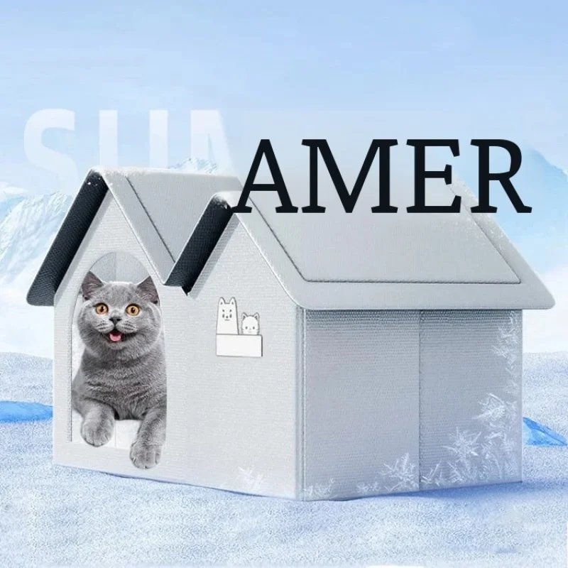 New cat air-conditioned house summer cat cooling artifacts kennel room dog igloo dog ice pads cat cat pet igloo