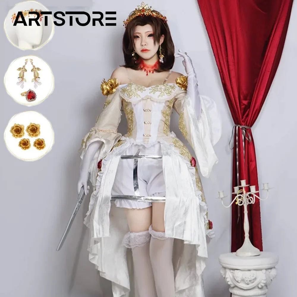 Identity V Marie Cosplay Bloody Anime Game Queen Marie Cosplay Costume Dress Outfits Marry Costumes Suit for Halloween Party