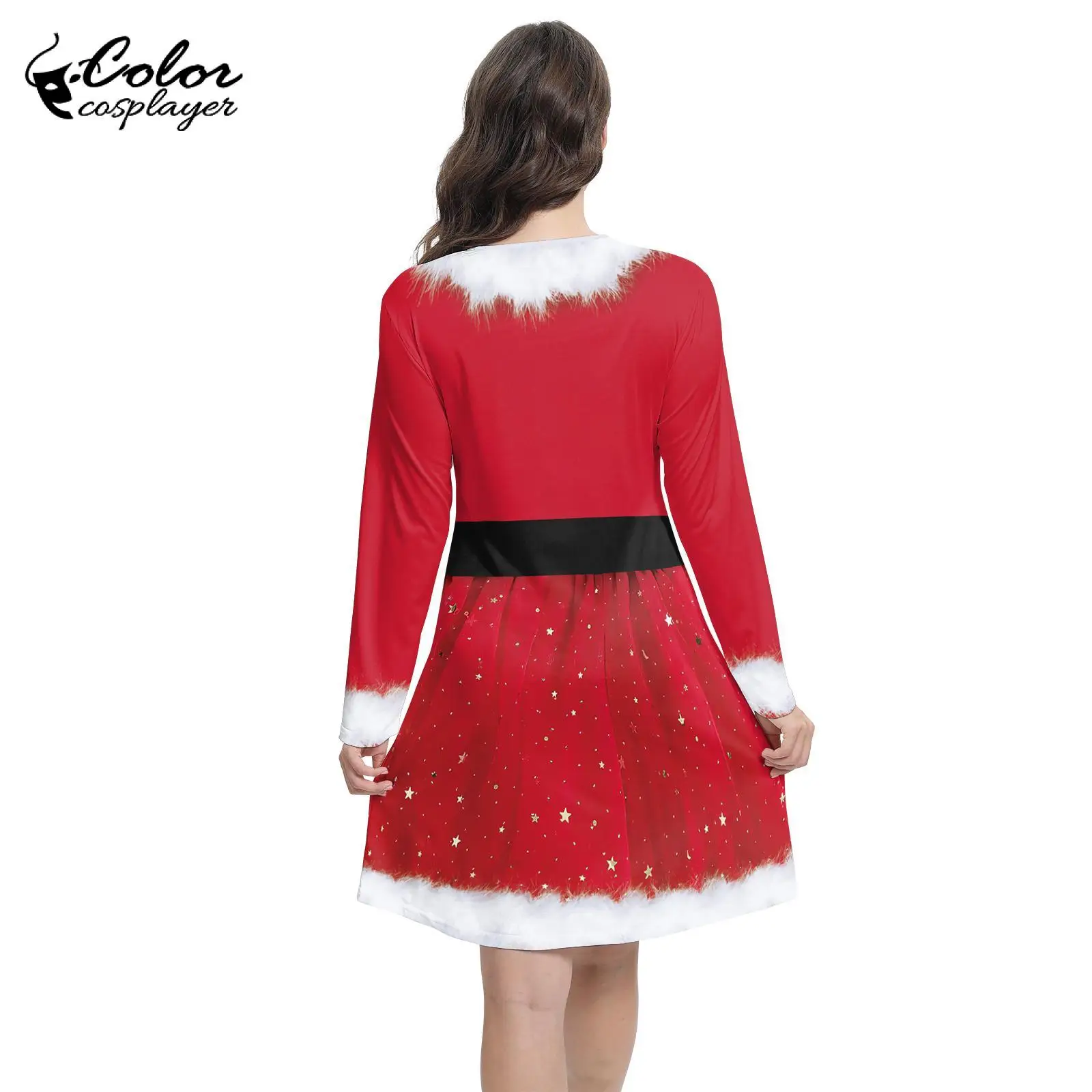 Vestido de elfo fantasma, traje, mallas navideñas, vestido de mujer, disfraz de Papá Noel, disfraz de Halloween, vestido de fiesta de Navidad, bata