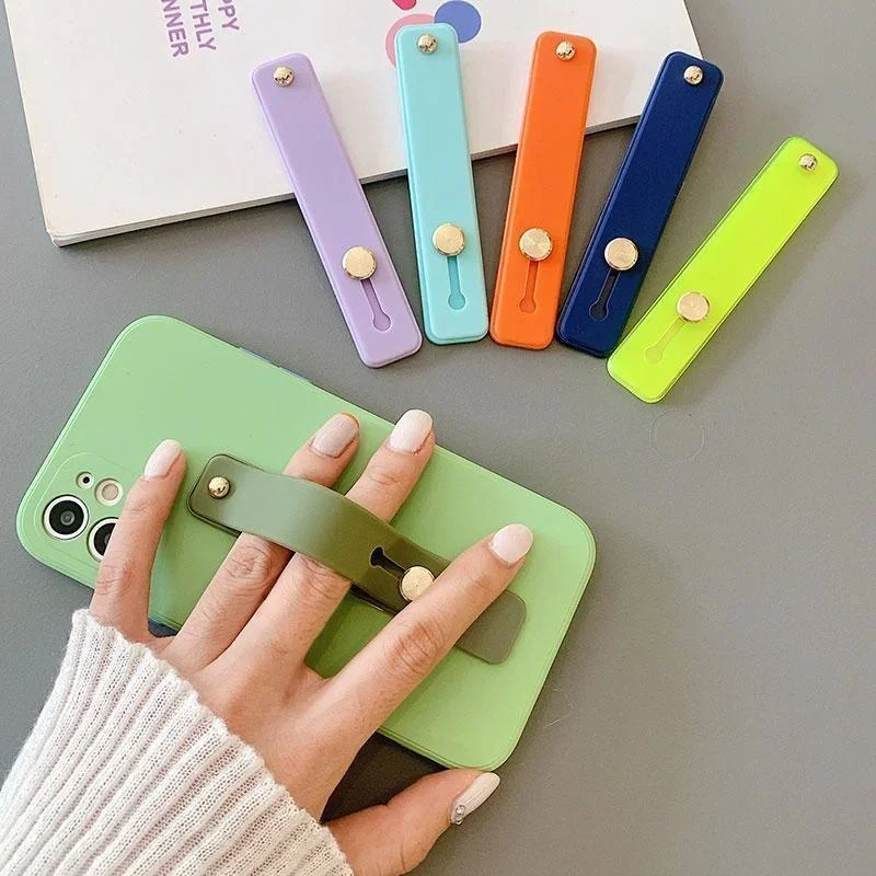 Universal Phone Hand Band Bracket Silicone Phone Holder Finger Ring Push Pull Grip Stand  Sticker Phone Holder