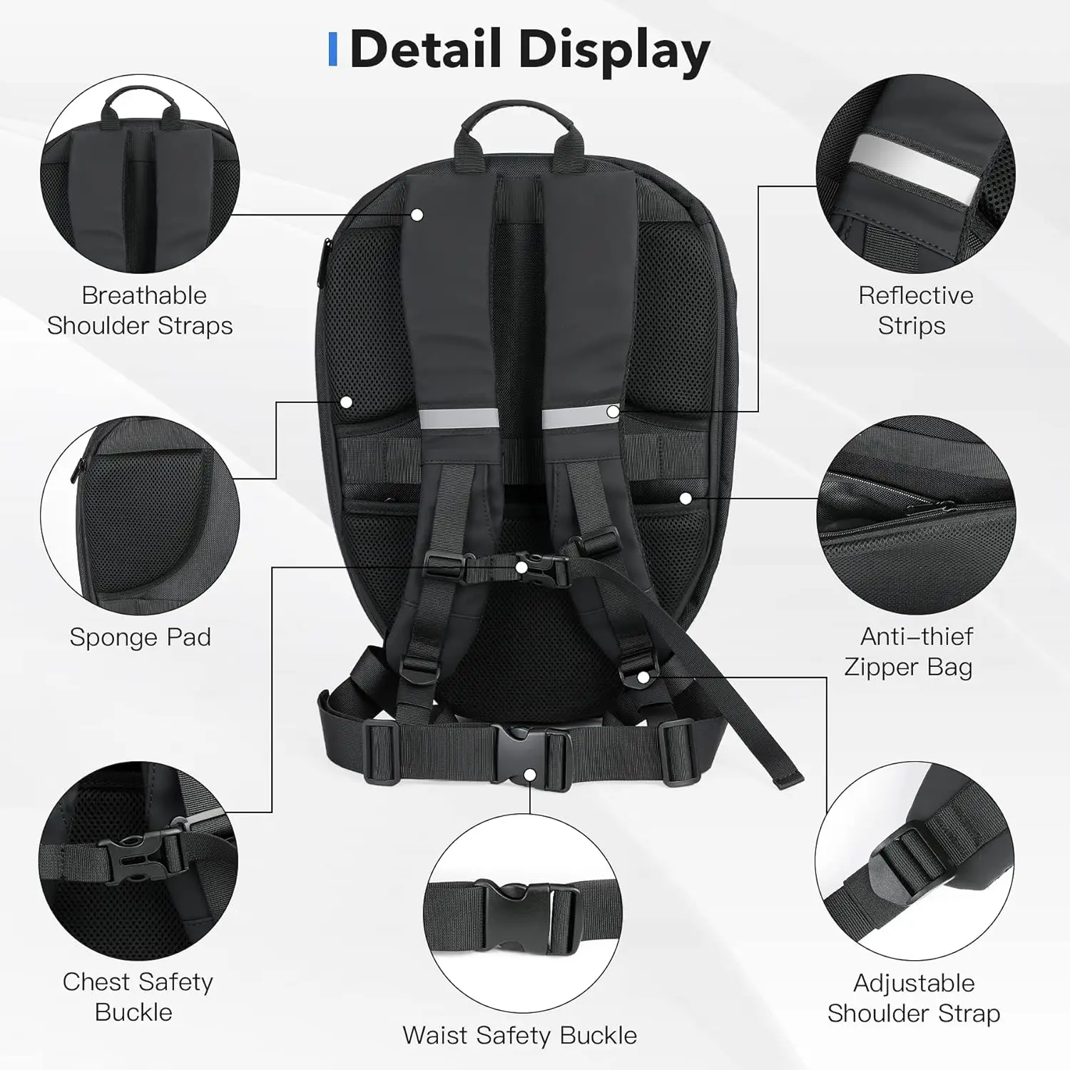 Knight LED Motorcycle backpack DIY Programmable Storage Daypack Laptop Backpack Cycling Backpack Waterproof Helmet Bag For Men