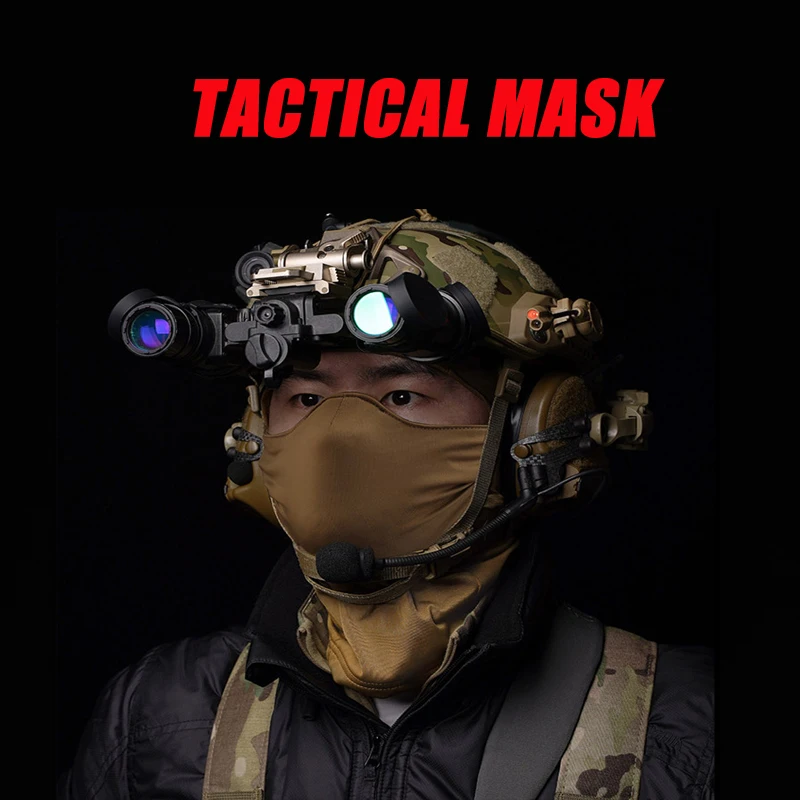 

Full Face Tactical Military Mask Combat Solid Available Shield Set Hunting Bicycle Hat Accessories Strap Neck Strap