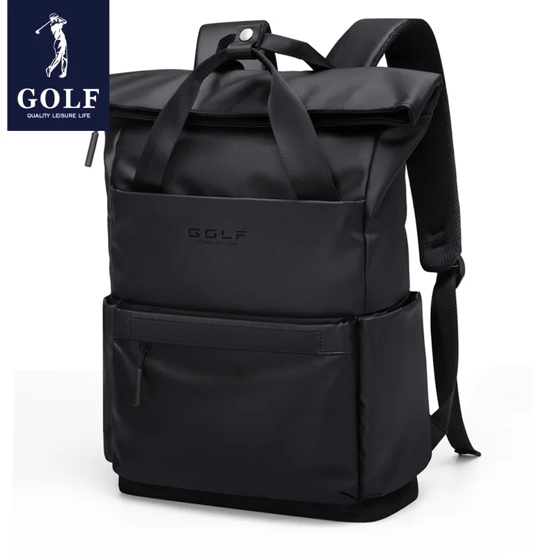 GOLF Fashion Backpacks Men Stylish Laptop Backpack 15 6 Inches Oxford Back Pack Black Waterproof Commuter Travel Anti Theft Bag