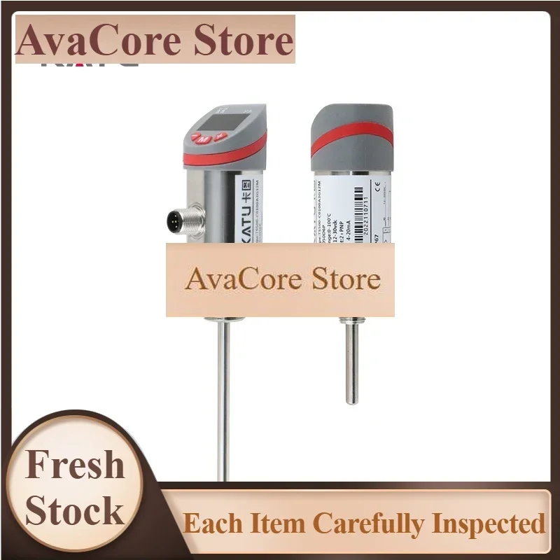 AvaCoreKATU brand factory  wholesale TS500 series 300 mm probe stainless steel temperature sensors with digital display