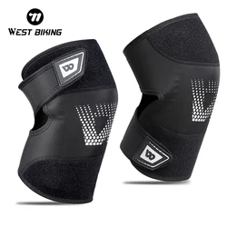 WEST BIKING Professional Sports Safety Knee Support Elastic Knee Pads Support Running Fitness Gear Tendon Strap Brace Protector