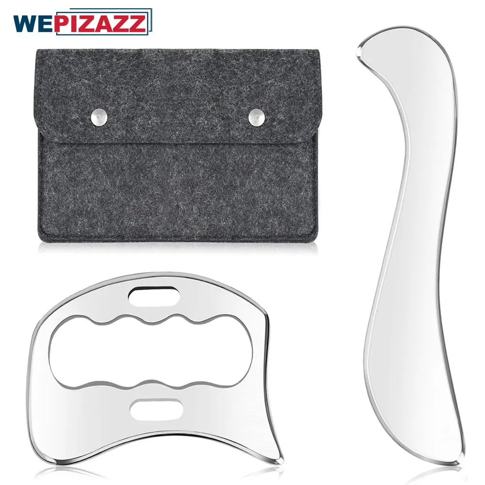 2-in-1 Gua Sha spierschraper gereedschapsset, schrapmassage gereedschapsset voor fysiotherapie, spierschraper voor massageschraper gereedschap