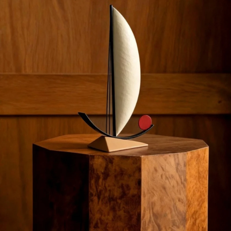 Smooth sailing, sailing art ornaments, blessing gifts, gift boxes, simple and modern living room