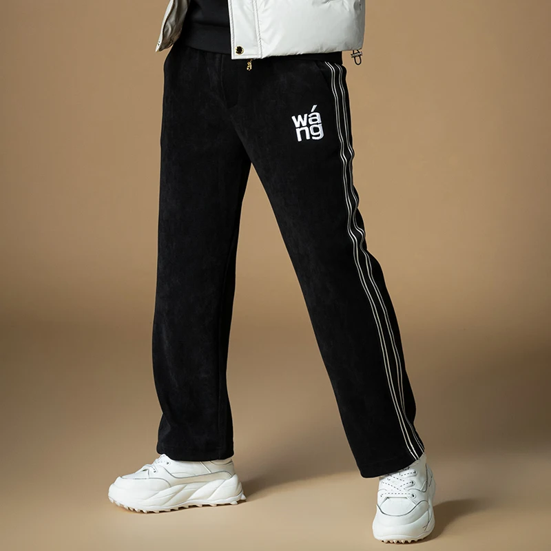 

Мужские повседневные спортивные брюки из вельвета, осенне-зимние свободные прямые длинные брюки, модные, стильные, брендовые, молодежные, Vitali Sle