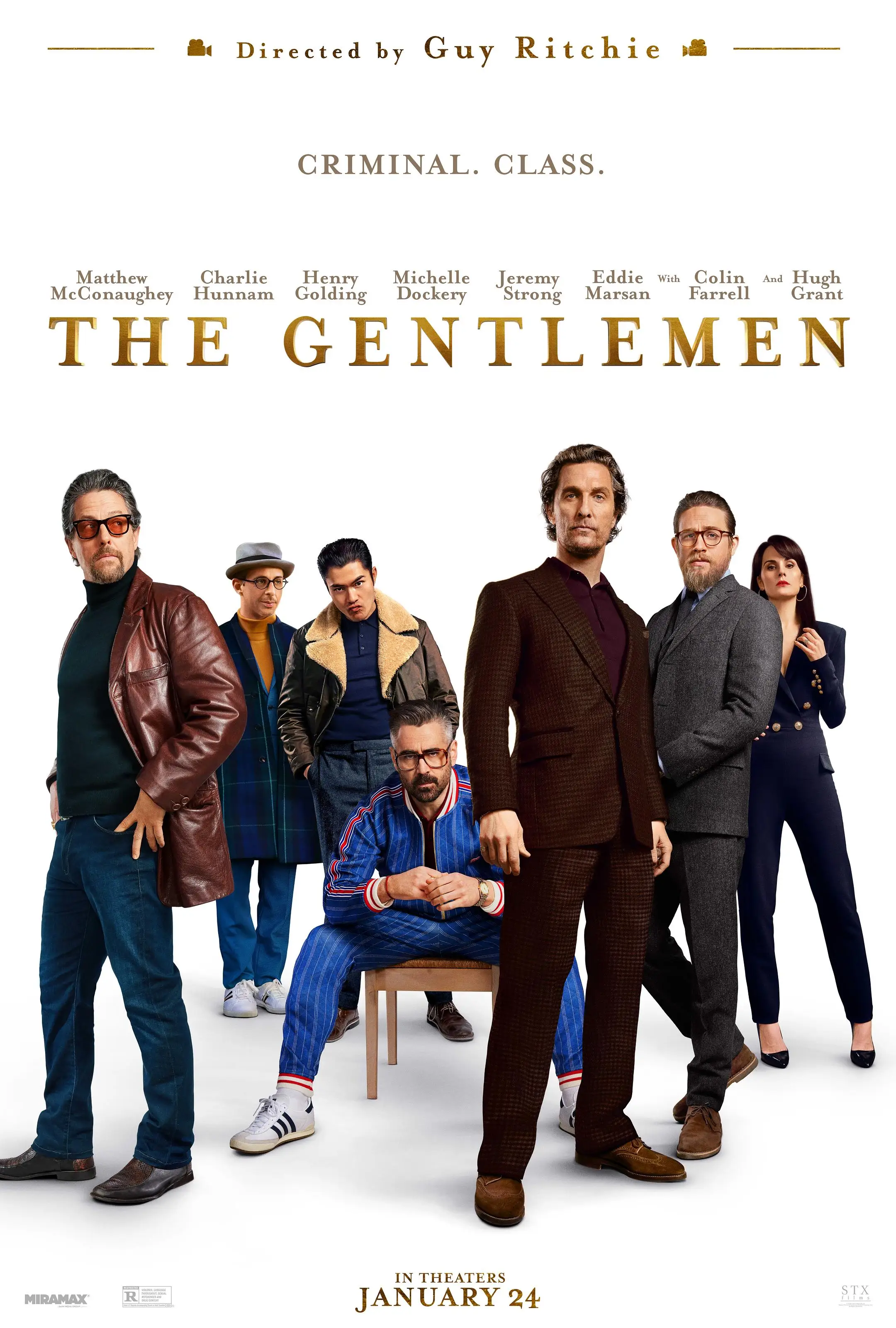 Film The Gentlemen (2019) Poster Wall Art Home Interior Decor