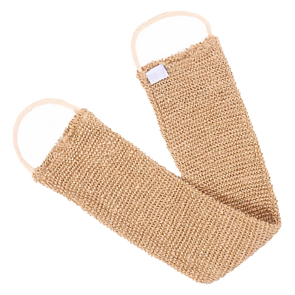 

Ramie Jute Bath Towel Exfoliating Scrubber Long Strap Design for Back Cleaning Soft Skin Shower Aid Back Scrubber