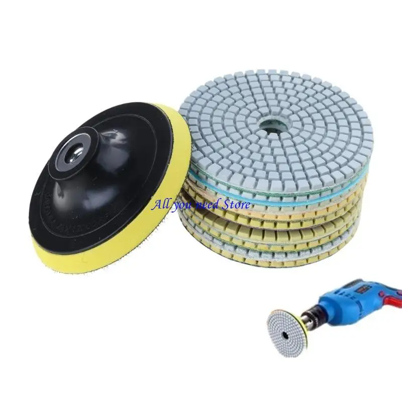 K9FB 10pcs pad lucidatura diamante 10 Backer lucidatura bagnato/secco per graniti