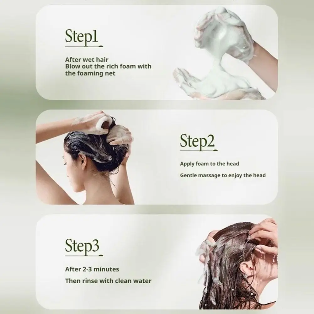 Champú de hierba Usman de hoja de ciprés, jabón para picazón, Control de aceite limpio, cuidado del cabello, planta pura, jabón calmante para el folículo del cabello, 3 uds.