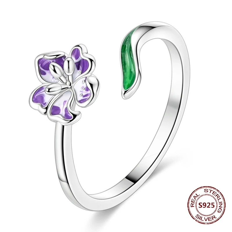 Women's Butterfly Adjustable 925 Sterling Silver Ring