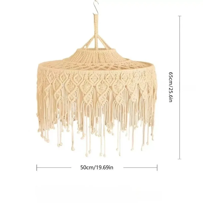 Hand woven home chandelier decorative lampshade bohemian lighting y