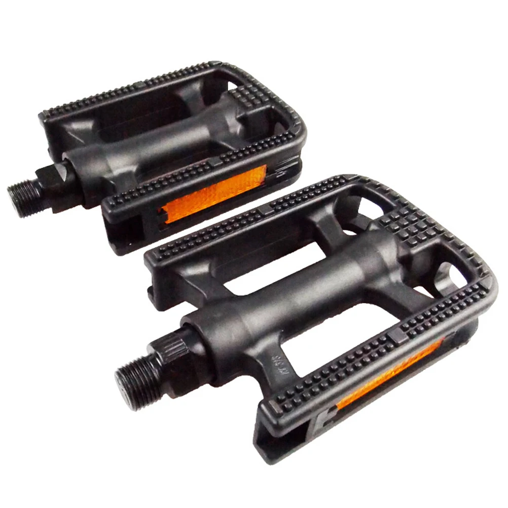 

1Pair Non Slip Plastic Pedals Durable Wide Platform for Mountain Road Cycling Bike Treadle Pedal Plastic Bike Treadle