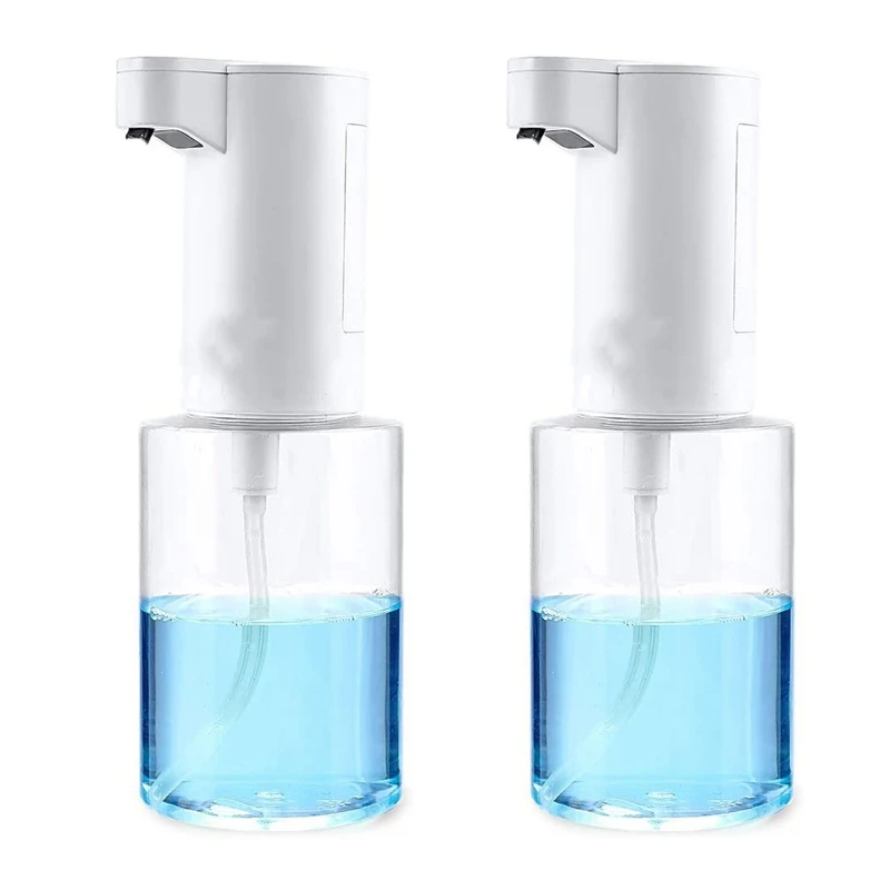 

2Pcs Automatic Soap Dispenser Touchless Sensor Press Soap 350Ml Soap Dispenser Suitable For Home Hotel,Foam & Gel