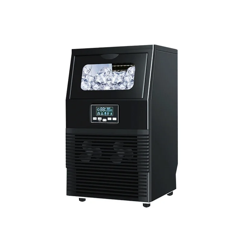 HICON 50KG 68KG ice machine commercial milk tea shop  bar automatic cube ice maker ice cube machine  maquina para hacer hielo