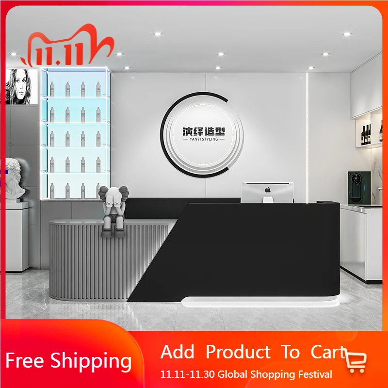 

Salon Unique Reception Desks Modern Shelves Restaurant Best Company Reception Desks Design Long Escritorio Trendy Furniture