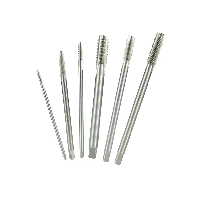 XCAN Long Shank Thread Tap M2.5-M8 HSS Screw Taps 90-150 mm Straight Flute Screw Tap For Metalworking Tools Metric Plug Tap