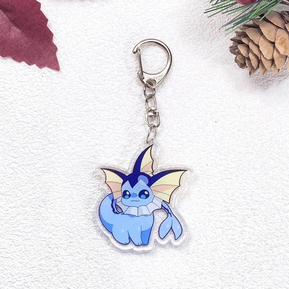 1/9 Stück Anime Pokémon Eevee Schlüsselanhänger Zubehör Acryl Niedliche Anhänger für Taschen Lustiger Schlüsselhalter Rucksack-Dekoration Geschenke – Detail 7