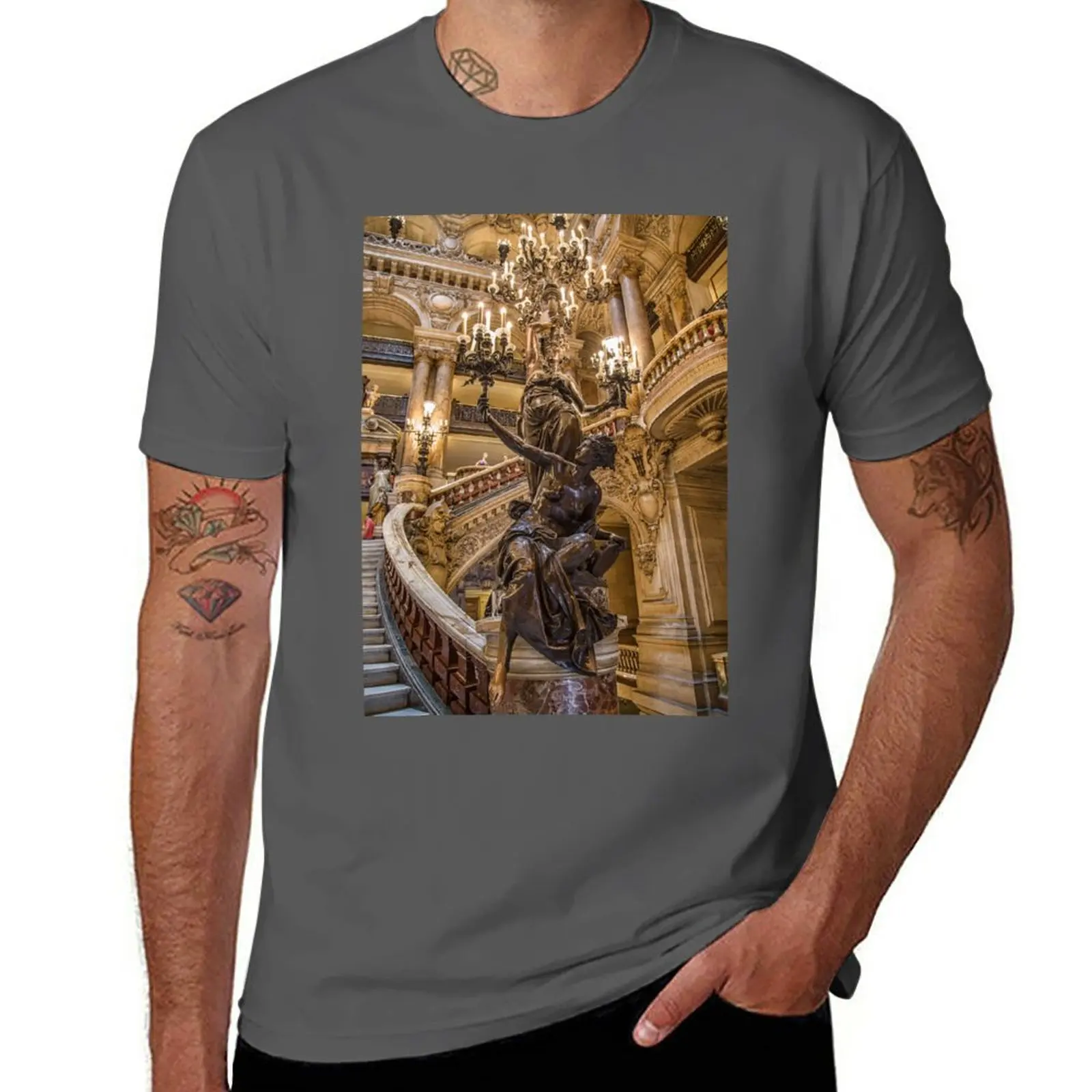 New France. Paris. Opera Garnier. Chandelier. T-Shirt cute clothes summer clothes mens t shirts casual stylish