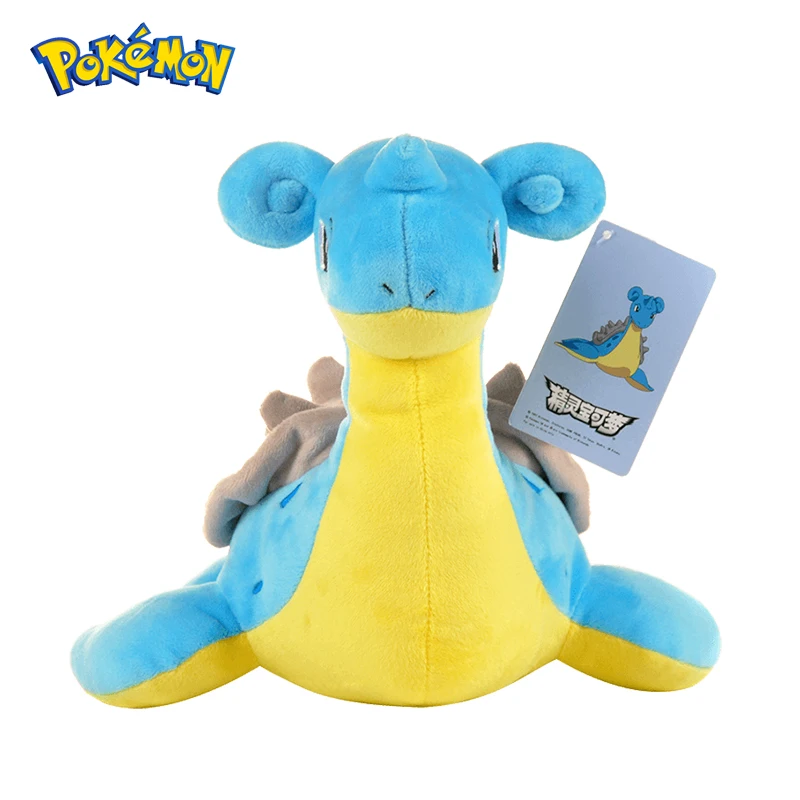 Pokemon Kawaii Lapras Wypchane zabawki Kreskówka i uroczy Sprit wodny Pluszowe lalki Poduszka do rzucania Prezent urodzinowy dla dzieci Przyjaciele