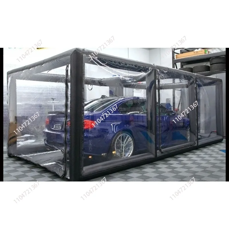 Airtight Inflatable Car Garage Cover Tent Inflatable Paint Booth Inflatable Spray Booth for Car Cover Storage Bag for Car