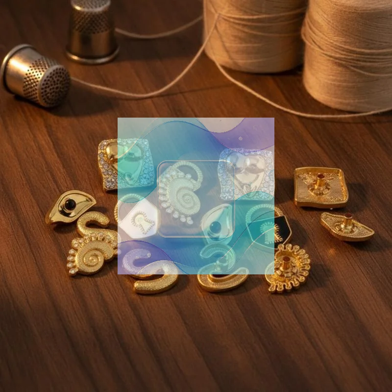 Irregular Gold Metal Snap Buttons Fashion Rhinestone Decor Wear-resistant for DIY Sewing Belt Decor Leather Crafts