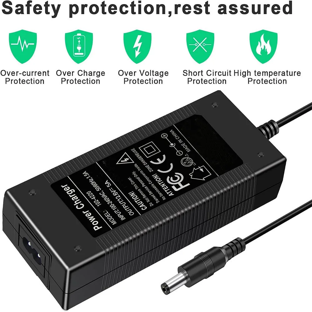 12.6V Charger 5A 10A Lithium Battery Charger 3S 12V 11.1V 10.8V For 3s10p lithium ion Battery Electronic Drill Cordless Power