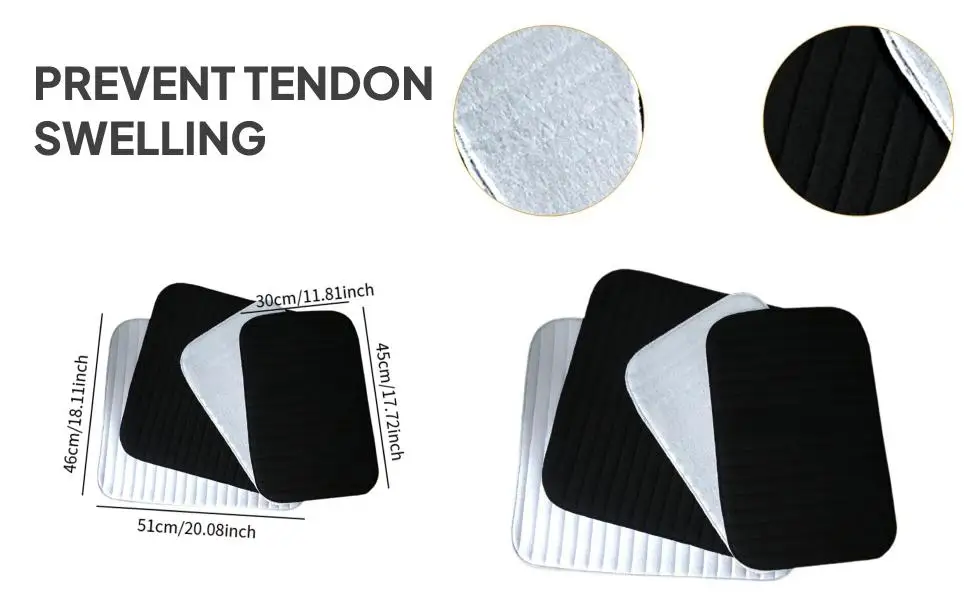4 коврика для ног лошади, защитные шестерни для ног для поддержки лошади, аксессуары для конного спорта, удобная в ношении, повязка для ног лошади