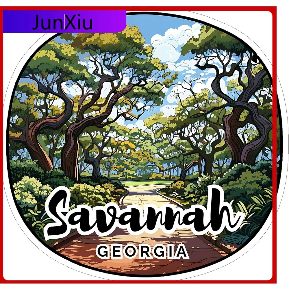 

Savannah Georgia StickerTravel Souvenir City Destination Waterproof Vinyl Decal Durable Aesthetic Long-Lasting Stickers