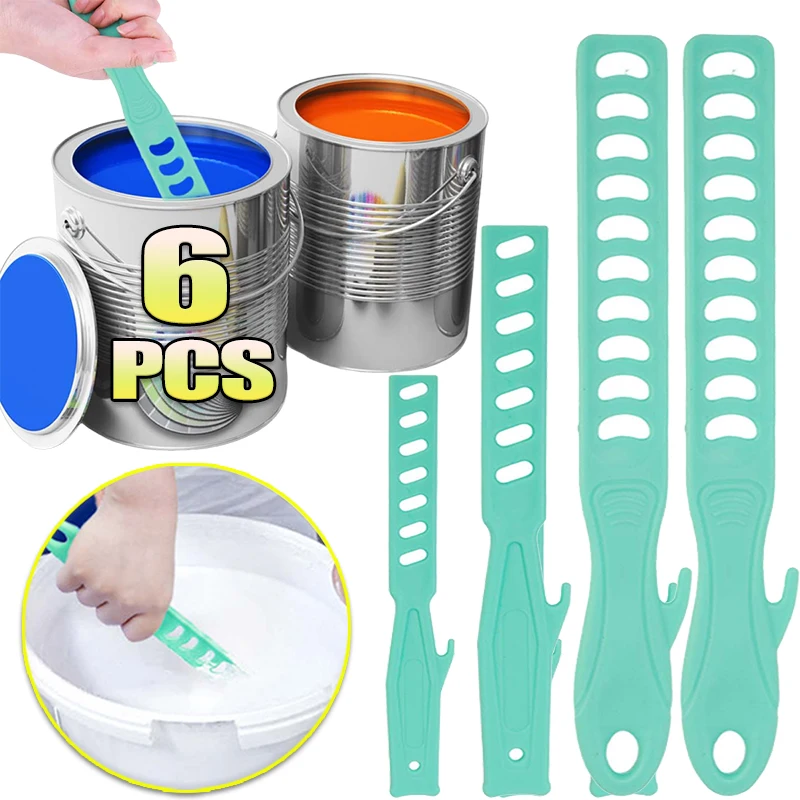 Plastic Paint Stirrers Set Manual Stirring Sticks Reusable Lightweight Mixing Tool Paint Stir Rod Bar for Home Renovations Tasks
