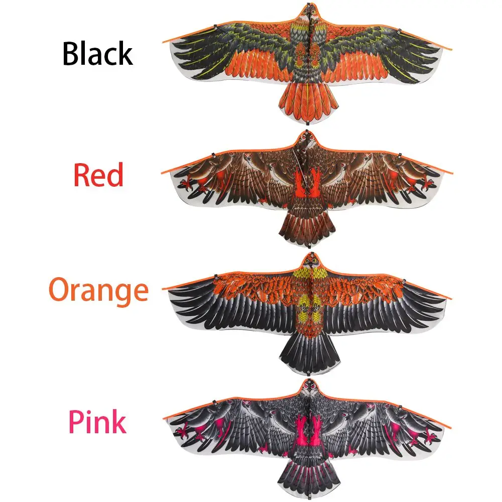 Cometa con diseño de águila plana para niños, cometa de 30 metros con línea de juguete de 1,1 m, ideal para viajes familiares, el mejor regalo