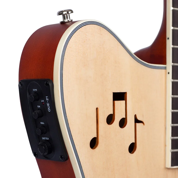39 Zoll Silent Akustikgitarre Fichte Mahagoni Korpus Nylonsaiten Maßanfertigung