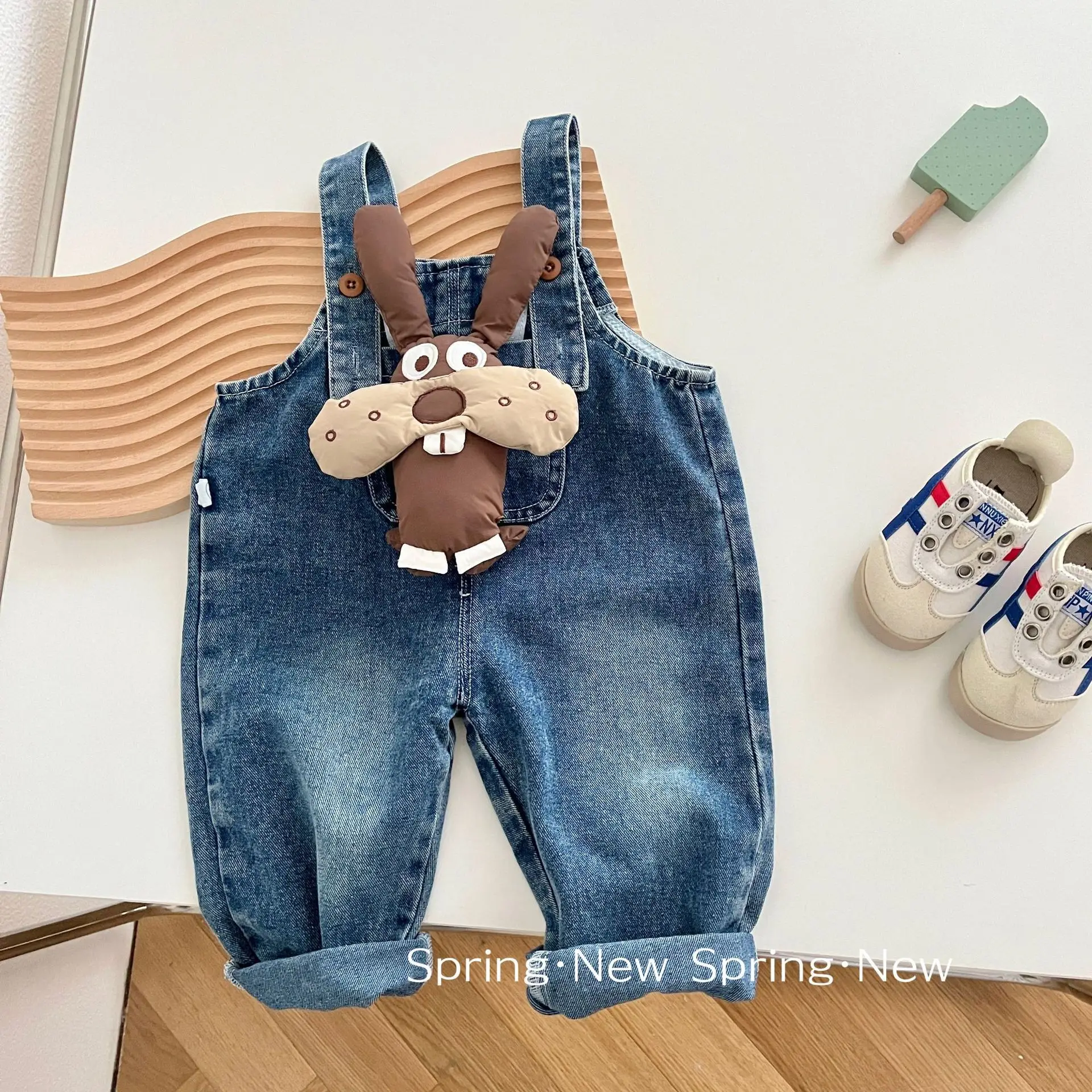 

Детский комбинезон для кукол 0-5 лет, осенняя корейская детская одежда для мальчиков и девочек, милый комбинезон для кукол с героями мультфильмов