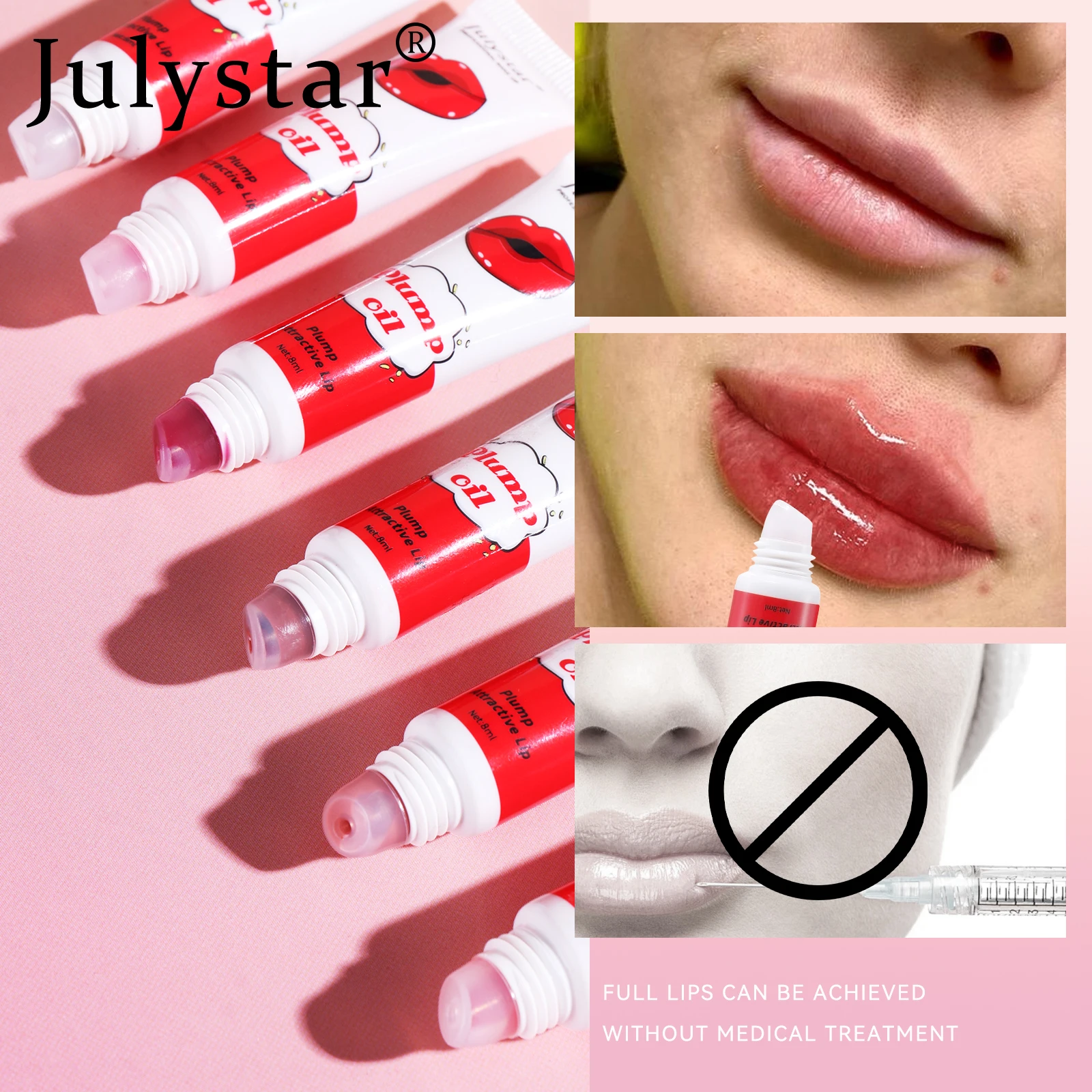 Julystar's New Water Lip Oil Lasting Coloring Mirror Face Dull Lip Honey Cosmetics Women's Lip Makeup Daily Portable