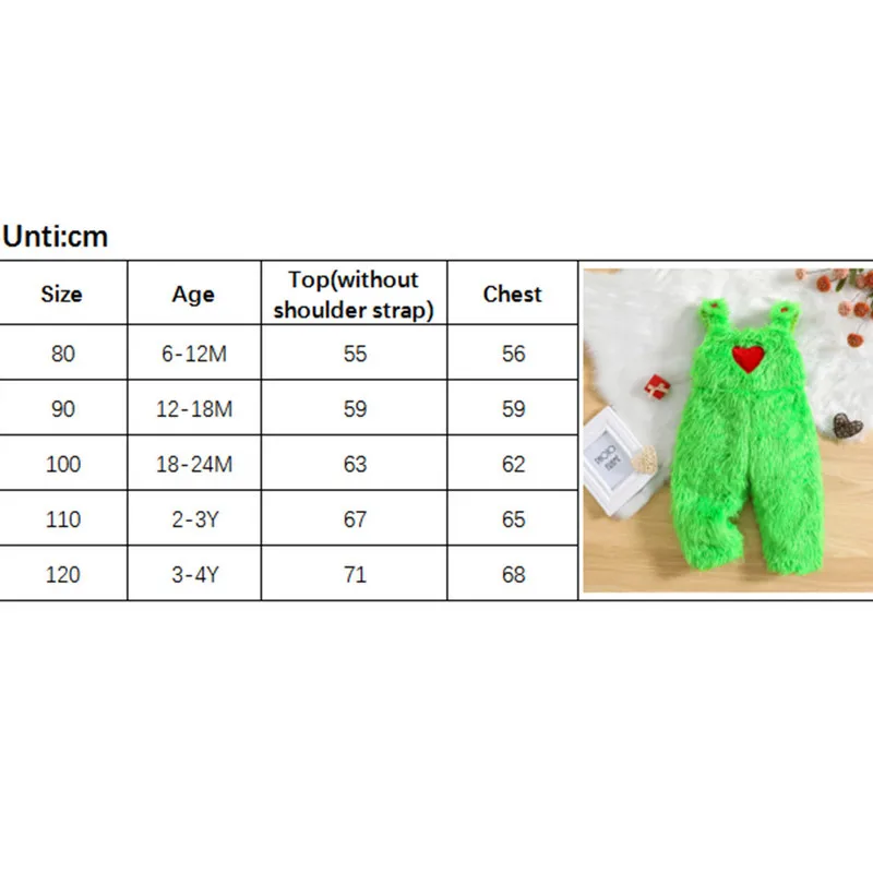 Christmas Children Baby Girl Boy Romper Autumn Winter Clothes Furry Embroidery Heart Overalls Warm Jumpsuit for Kids Baby Items