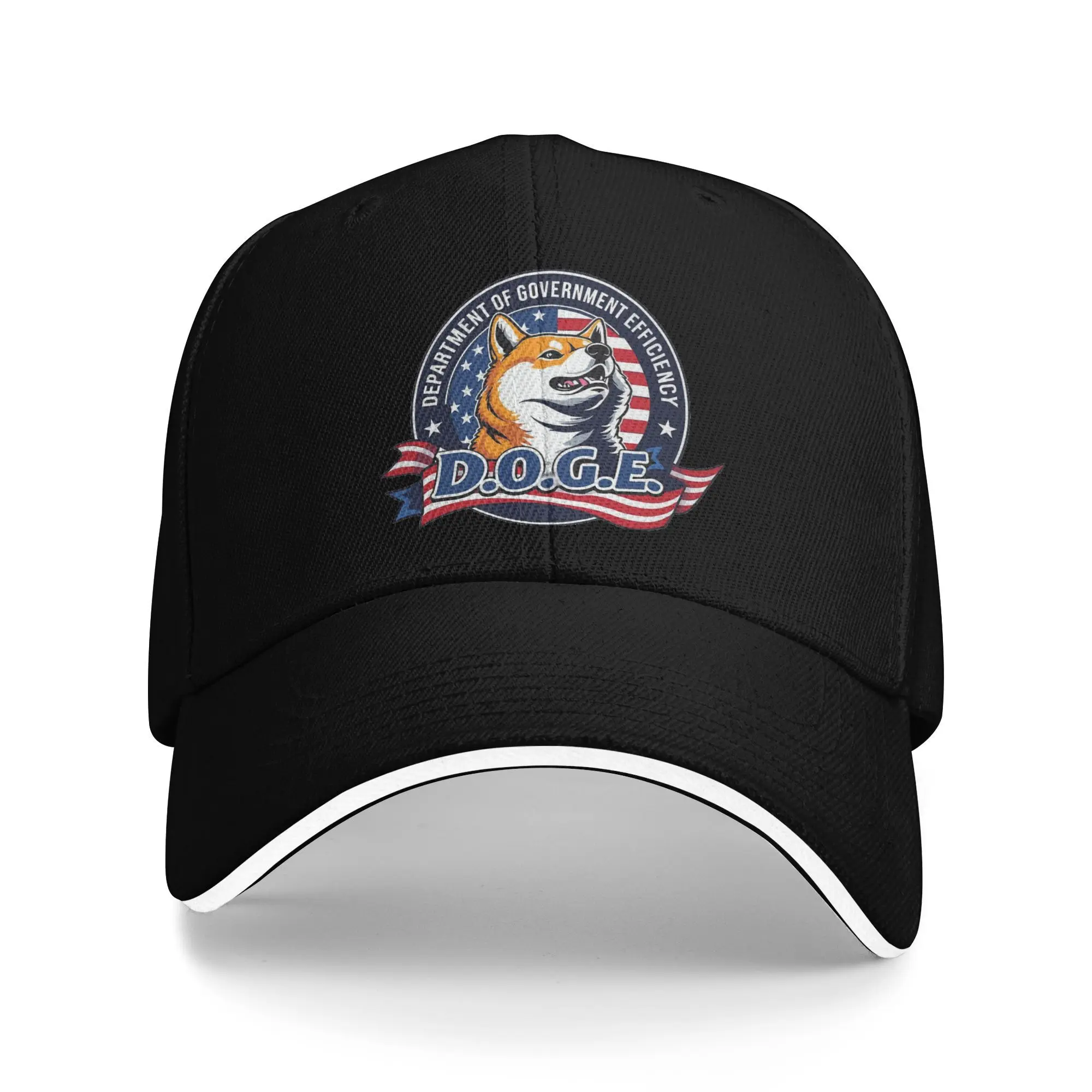 D.O.G.E Doge Department of Government Efficiency Golf Cap Merchandise Vintage Casquette For Unisex Golf Headewear Adjustable Fit