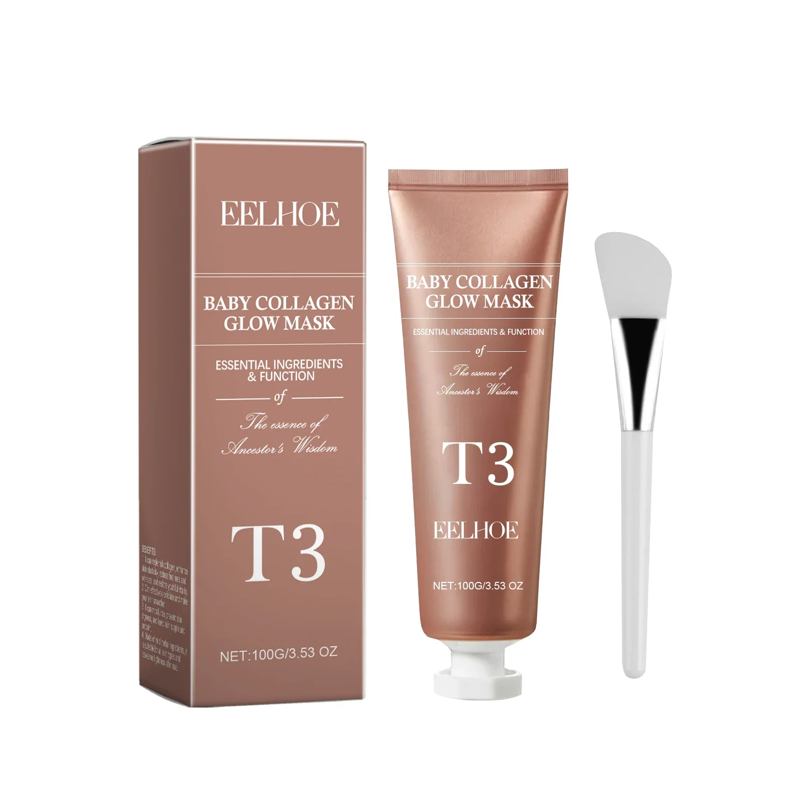 Collagen Peel Off Facial Mask Hydrating Moisturizing Anti Wrinkle Brightening Peel Off Mask Deep Cleansing Blackhead Remover Pore Tightening Skin Firming Anti Aging Beauty Treatment Spa Paste Home Care Tool Kit Set Plus Pro Safe Fast Easy Daily Life Best