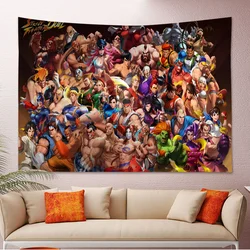 SF Retro Game Street Fighter Gamer Printed Large Wall Tapestry Cheap Hippie Wall Hanging Bohemian Wall Tapestries Mandala