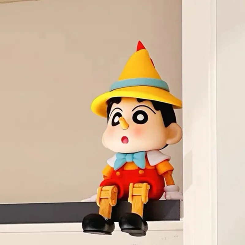 

Anime 28cm Crayon Doll Puppet Nohara Shinnosukeshin Chan Action Figure Cute Trendy Model Pvc Ornaments Statues Toys Gift