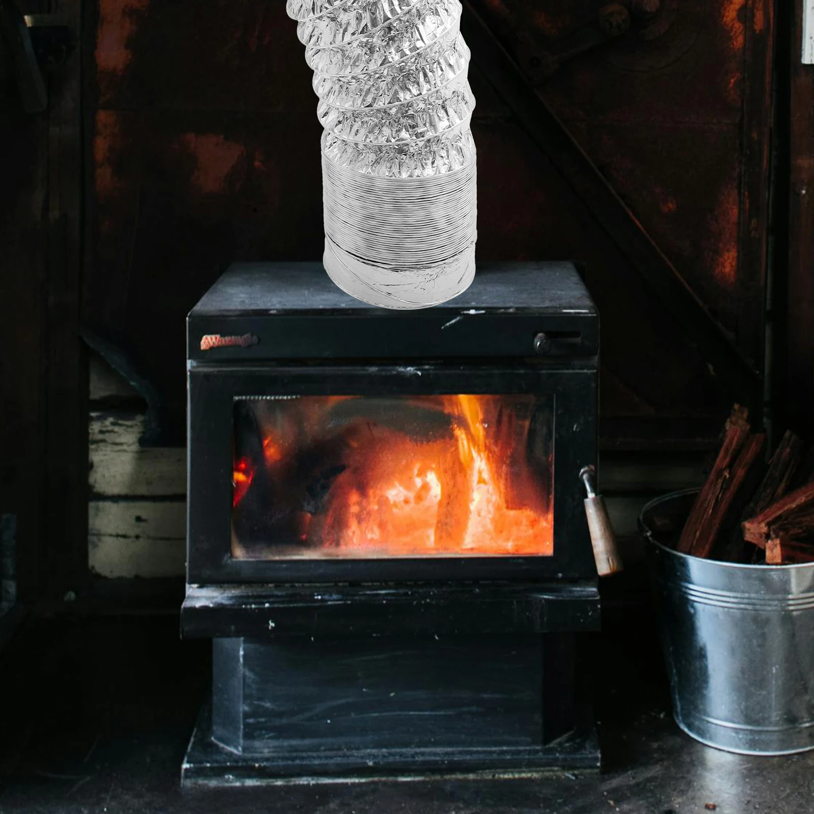 

High Temperature Resistant Aluminum Foil Air Pipe Duct Hose Dryer Vent Ventilation Exhaust