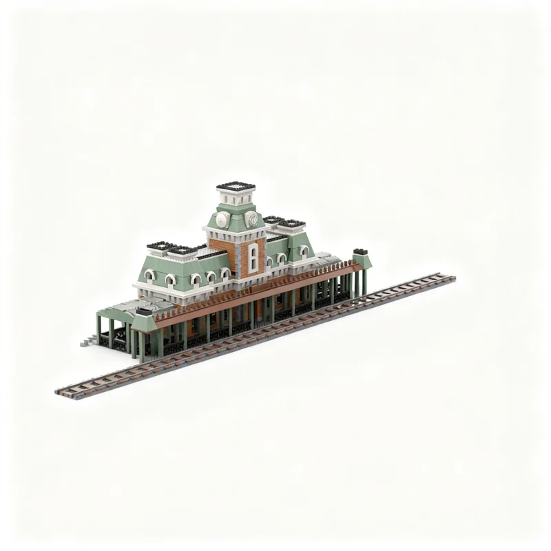 7415pcs MOC Magic Kingdom Entrance Disnay Model Building Blocks Toys Construction Christmas Gift DIY Birthday Idea Craft Display
