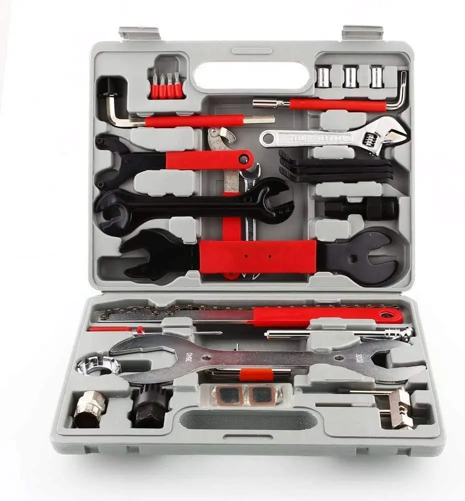 Bike Repair Bicycle Multi-Function Tool Kit, Maintenance Tool Set with Tool Box Best Value Professional Home Bike Tool with Prem