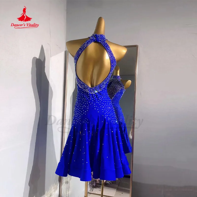 Платье для латинских танцев, женские костюмы на заказ для детей и взрослых, женские румбы, чачи, танго, профессиональные костюмы, платья для латинских танцев