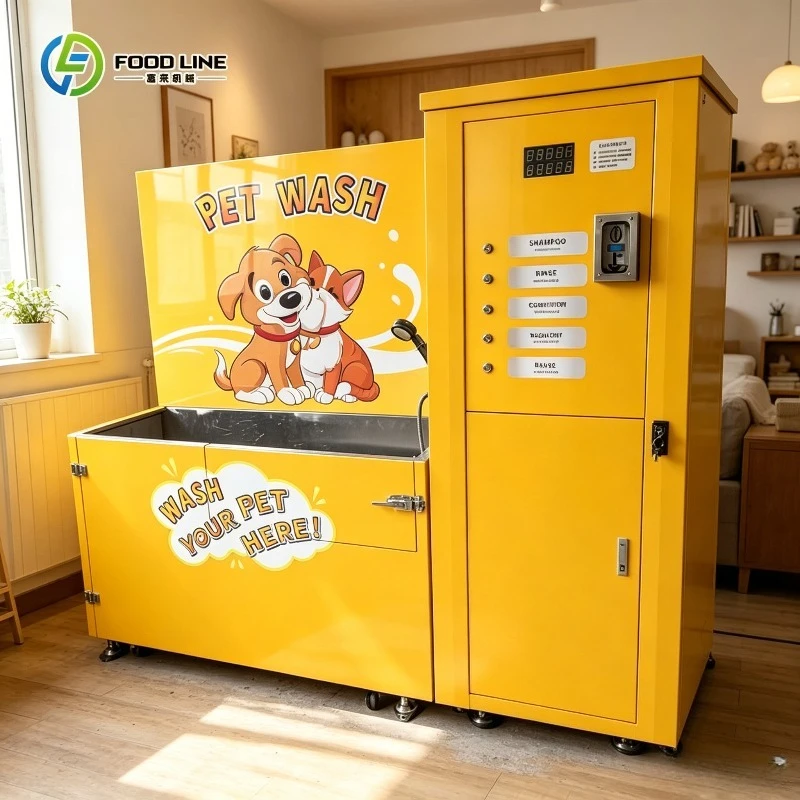 Customizable 24 Hour Pet Washing Station Self Service Dog Cat Bathing Booth for Parks Coin Bill QR Code Payment