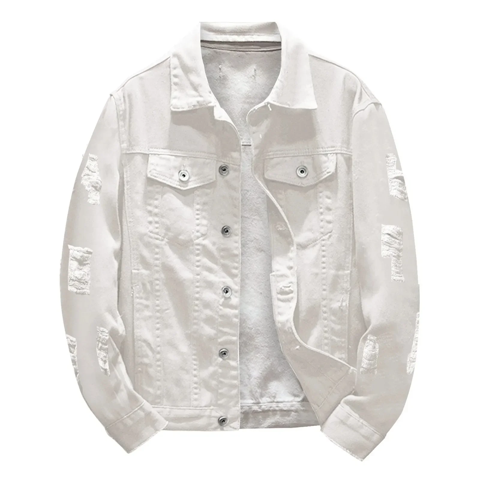 Chaqueta vaquera informal hombre estilo vintage primavera otoño - imagen 3