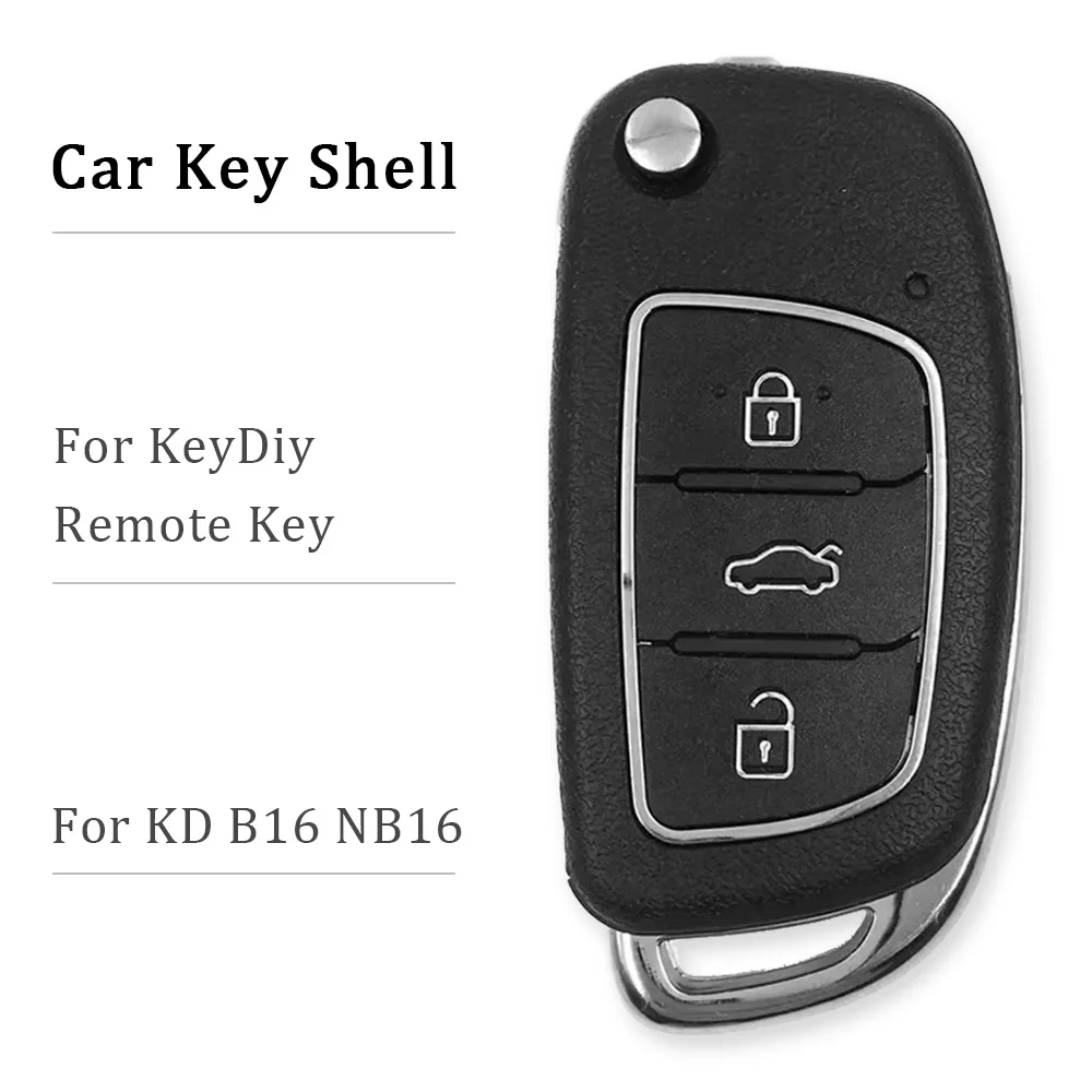 10/20/30 Pcs Universal 3 Buttons Key Fob Case Key Shell Replacement Cover For Hyundai Style for KeyDIY KD B16 NB16 Remote