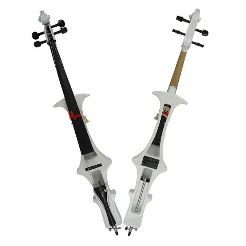 

4/4 White Color Electric Cello Musical Instrument Cheap Price Made in China with Bag and Bow Custom logo Wholesale